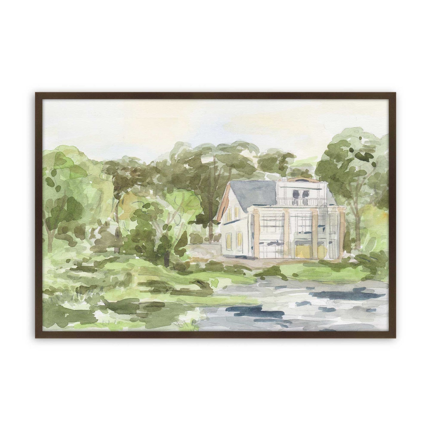 [Color:Belvinder Brown], Picture of art in a Belvinder Brown frame
