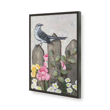 [Color:Satin Black], Picture of art in a Satin Black frame of the corner