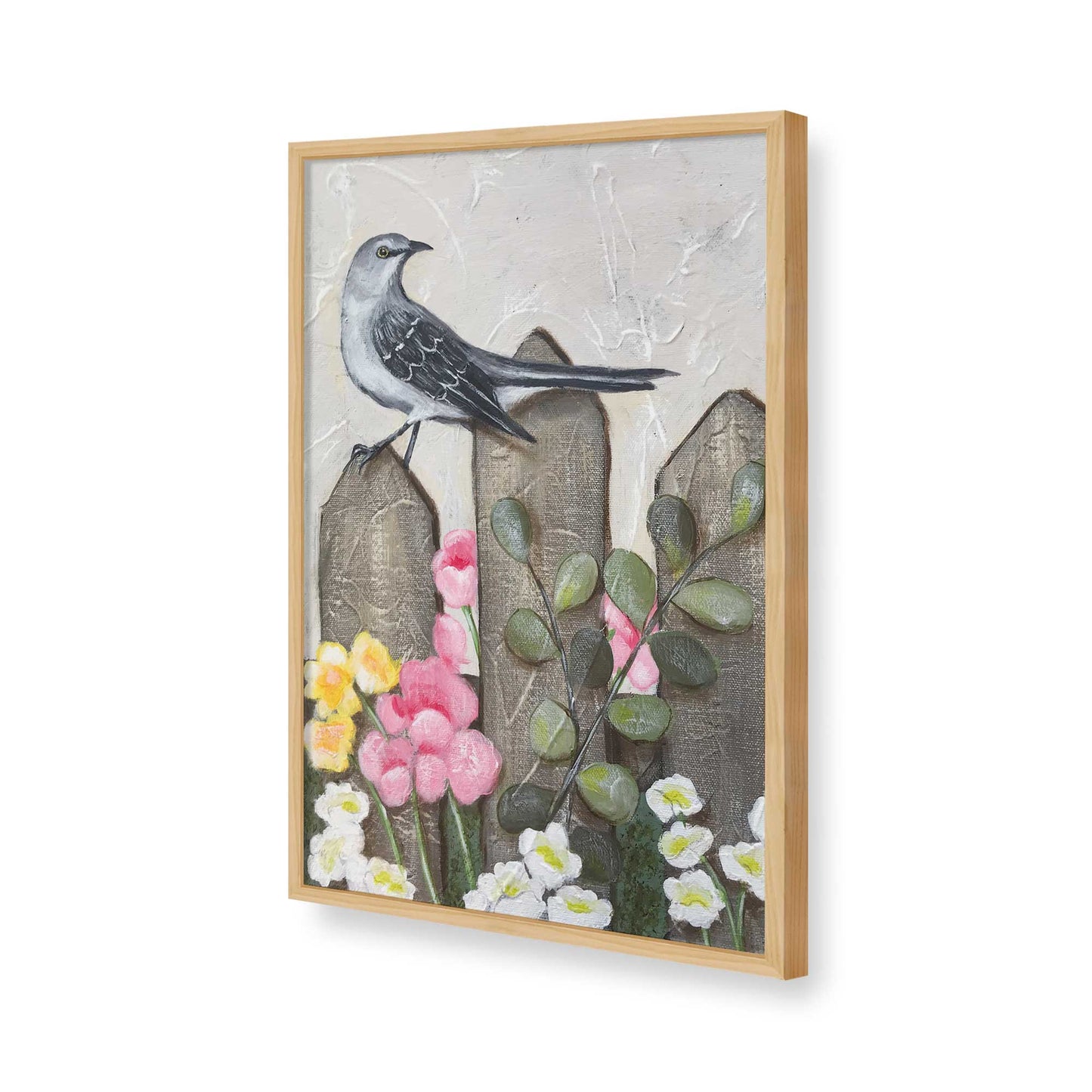 [Color:American Maple], Picture of art in a American Maple frame of the corner