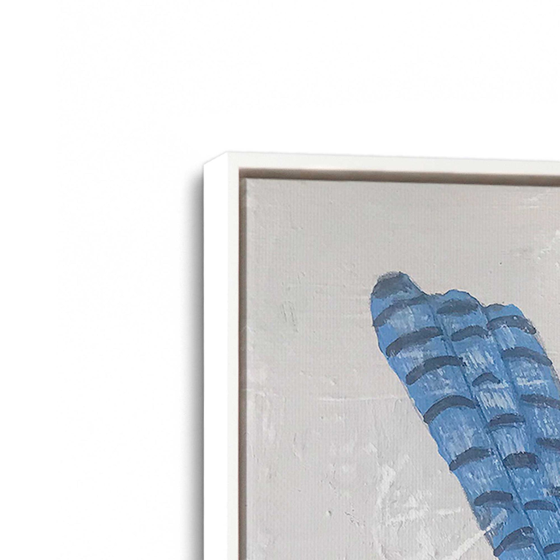 [Color:Opaque White], Picture of art in a White frame at an angle