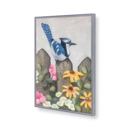 [Color:Polished Chrome], Picture of art in a Polished Chrome frame of the corner