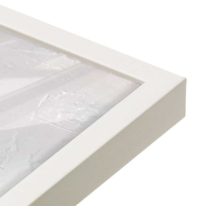 [Color:Opaque White], Picture of art in a Opaque White frame at an angle