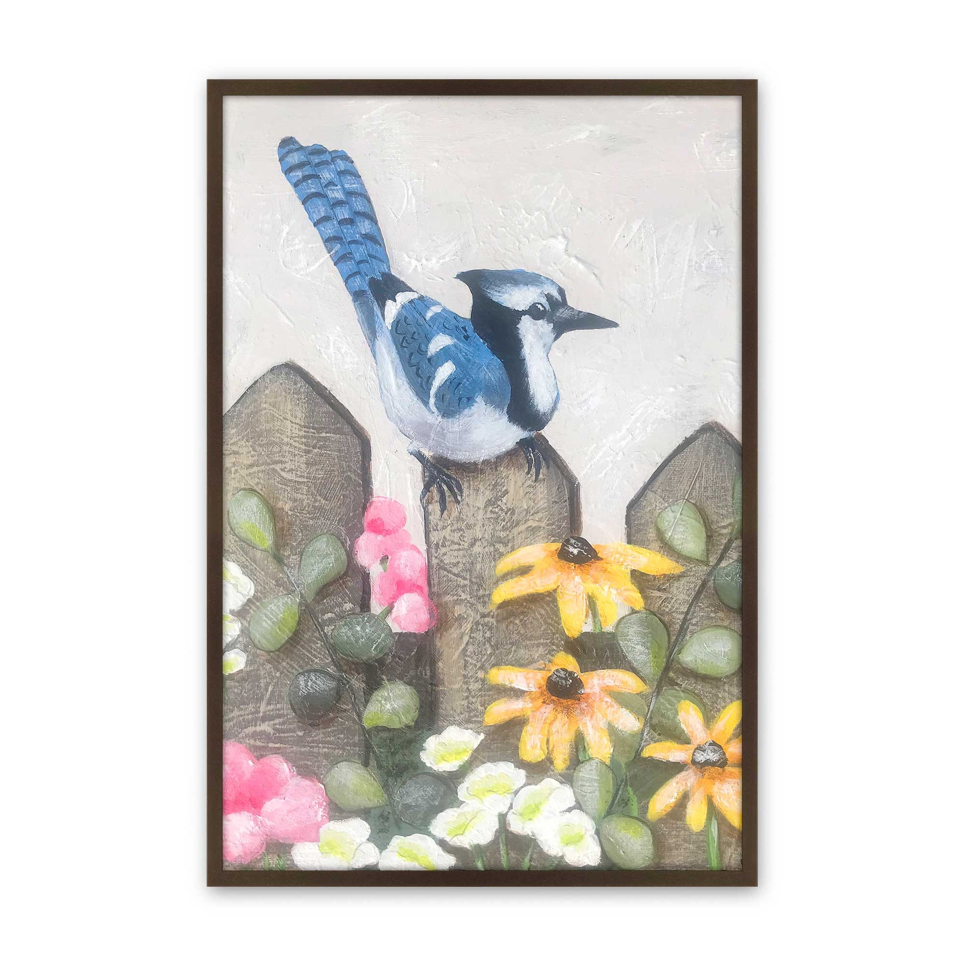[Color:Brown], Picture of art in a Brown frame