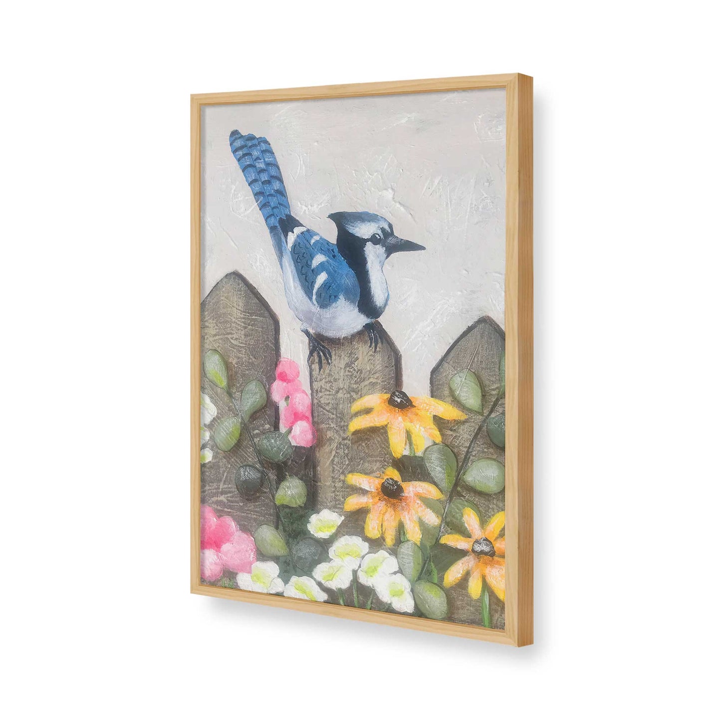 [Color:American Maple], Picture of art in a American Maple frame of the corner