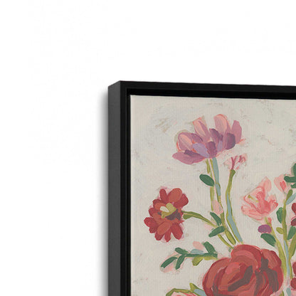 [Color:Satin Black], Picture of art in a Satin Black frame at an angle