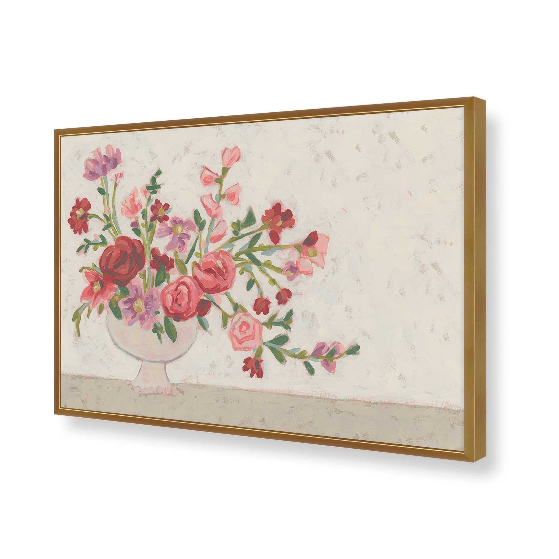 [Color:Polished Gold], Picture of art in a Polished Gold frame of the corner