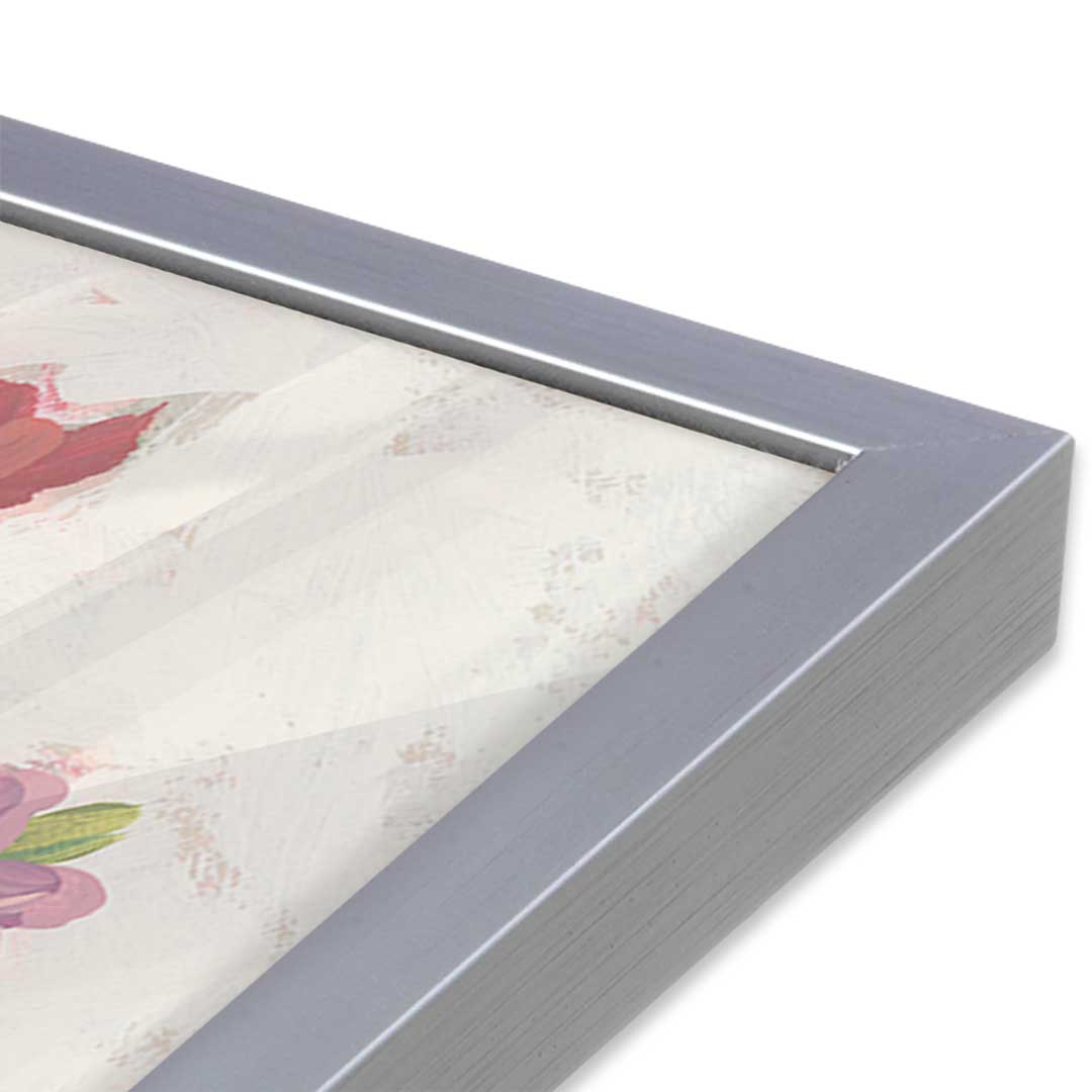 [Color:Polished Chrome], Picture of art in a Polished Chrome frame at an angle