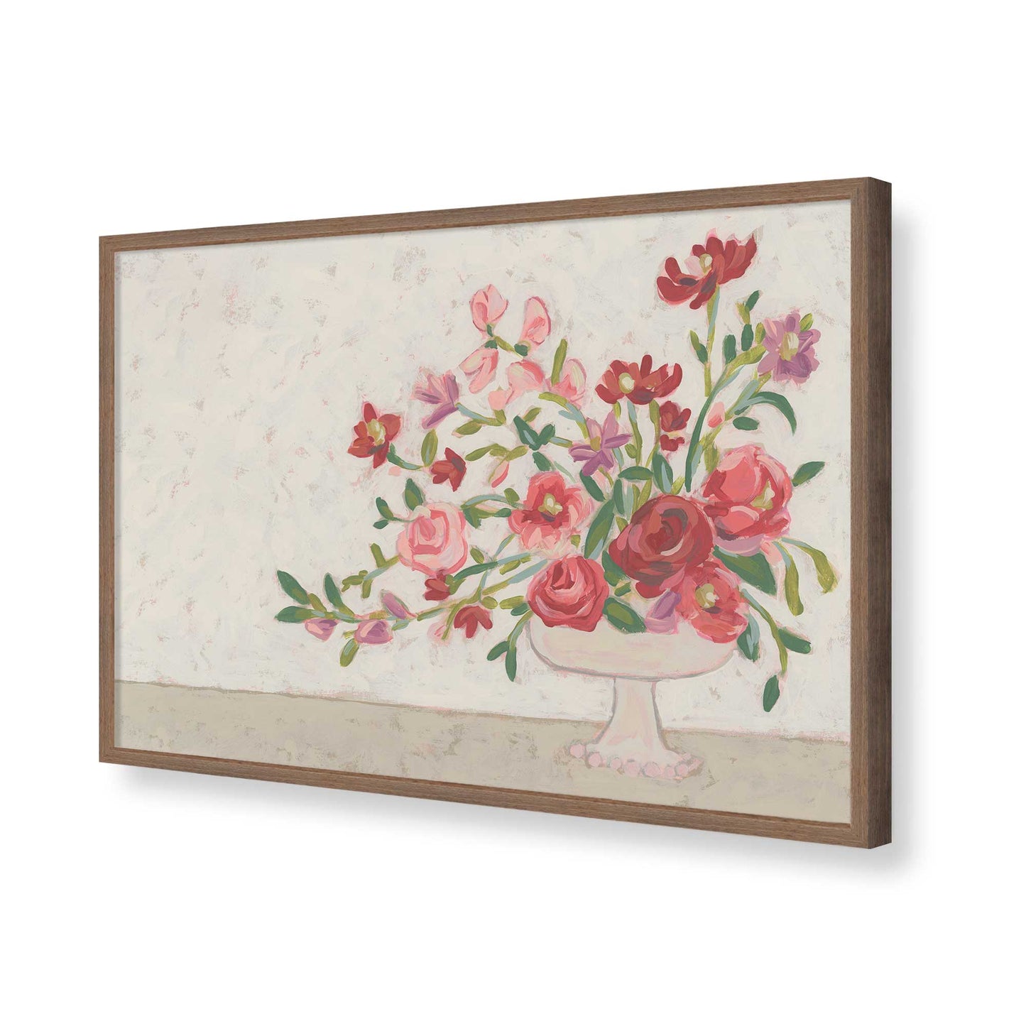[Color:Walnut], Picture of art in a Walnut frame of the corner