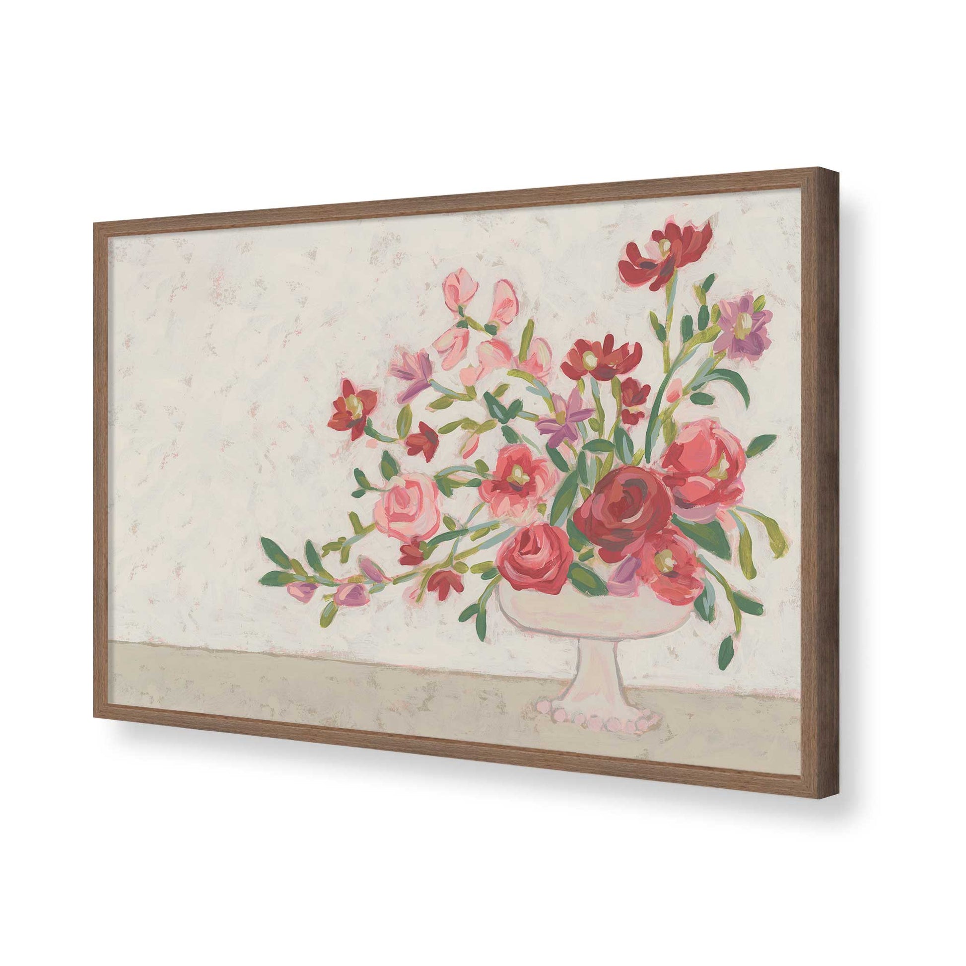 [Color:Walnut], Picture of art in a Walnut frame of the corner