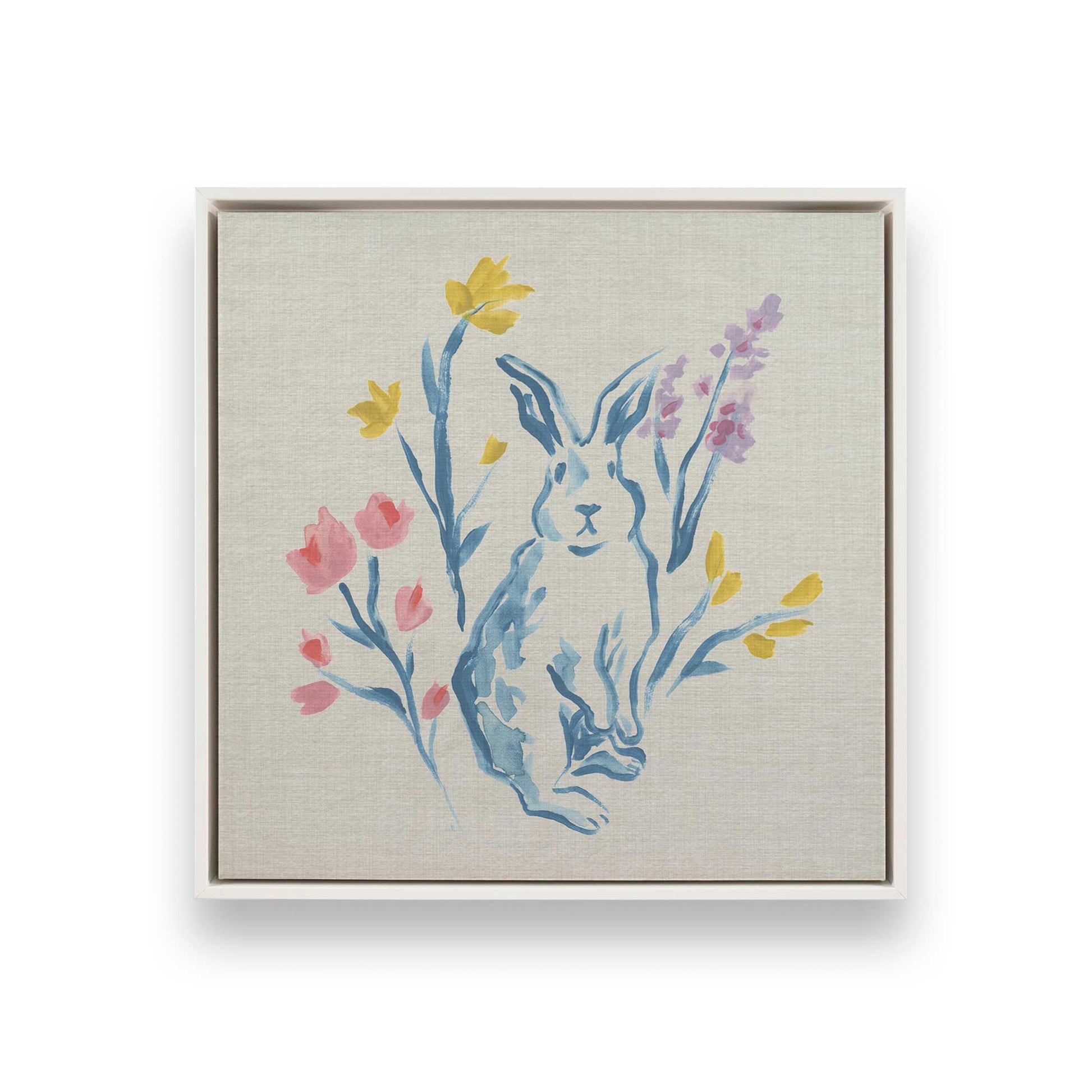 [Color:Opaque White], Picture of art in a White frame