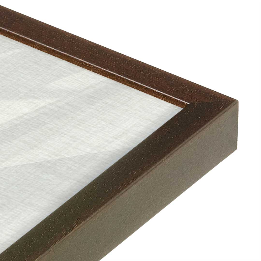 [Color:Espresso], Picture of art in a Espresso frame at an angle