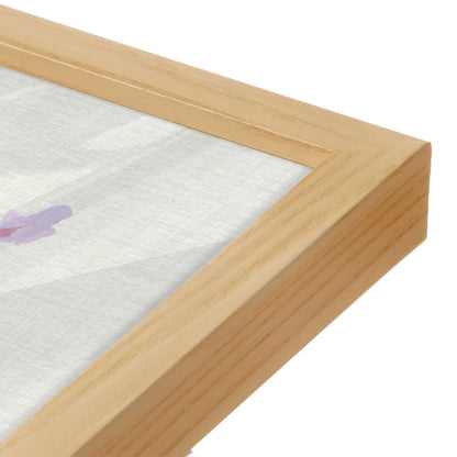 [Color:American Maple], Picture of art in a American Maple frame at an angle