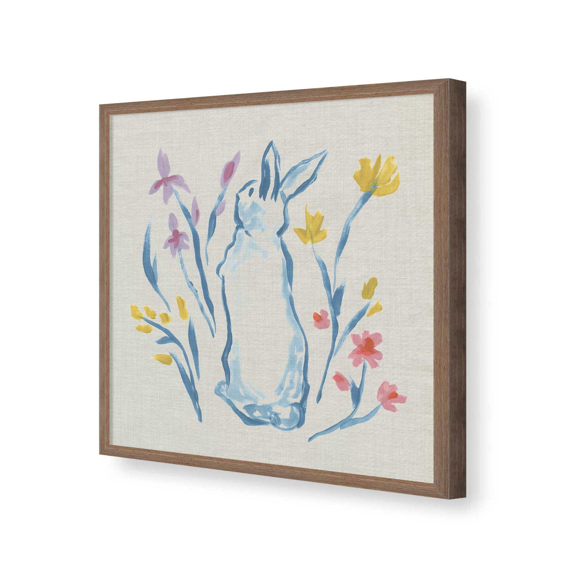 [Color:Walnut], Picture of art in a Walnut frame of the corner