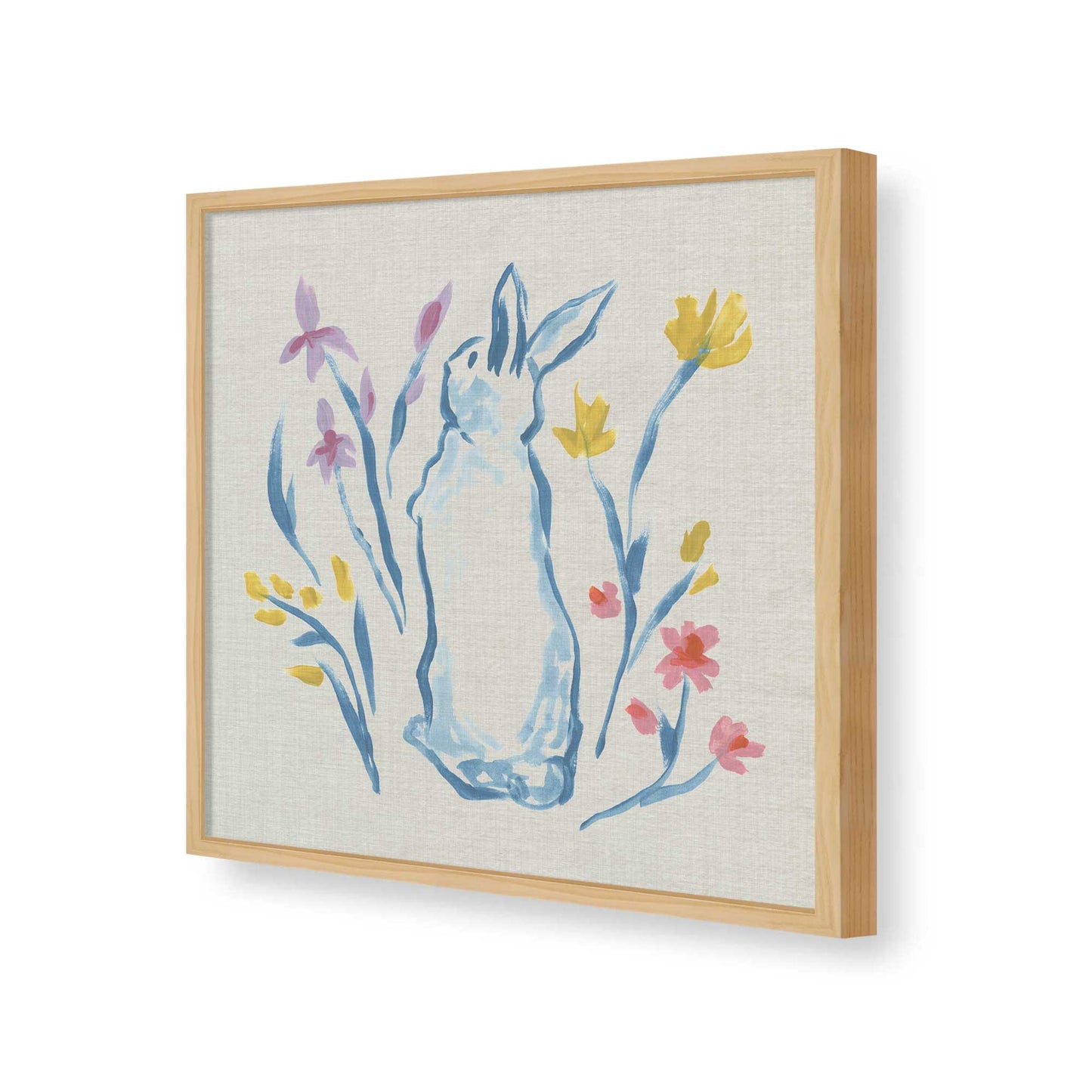 [Color:American Maple], Picture of art in a American Maple frame of the corner