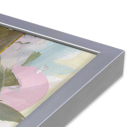 [Color:Polished Chrome], Picture of art in a Polished Chrome frame at an angle
