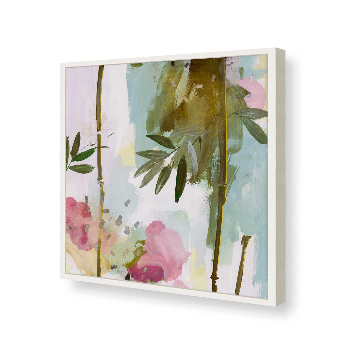 [Color:Opaque White], Picture of art in a Opaque White frame of the corner