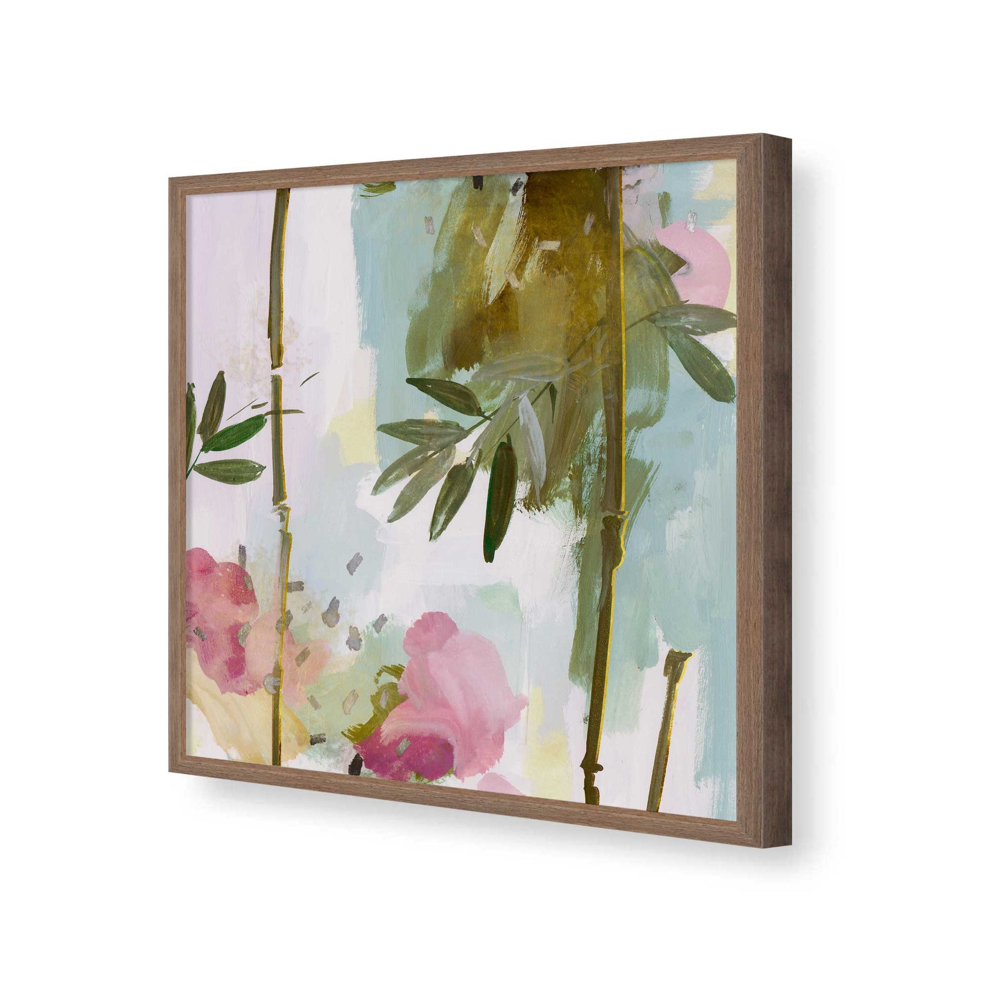 [Color:Walnut], Picture of art in a Walnut frame of the corner
