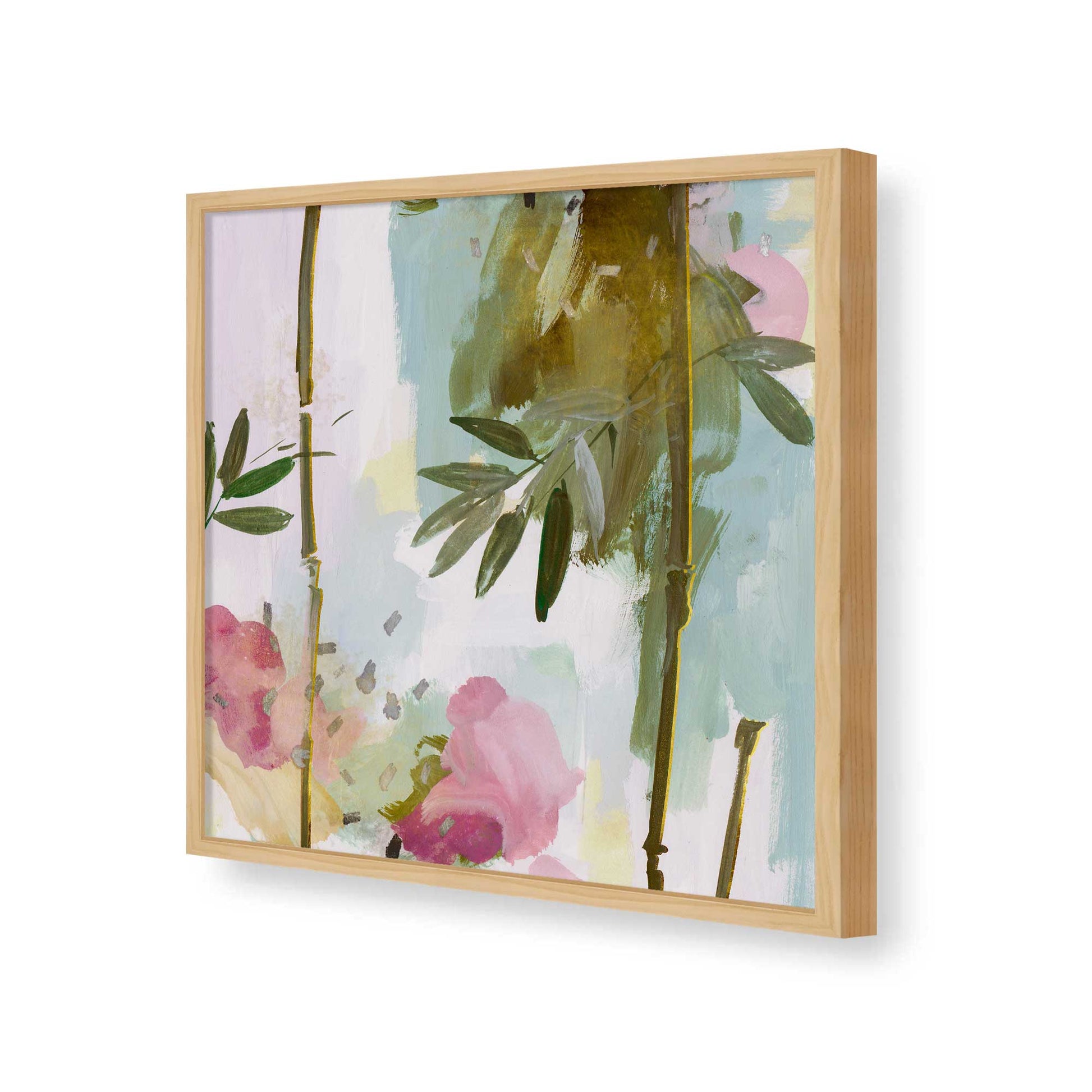 [Color:American Maple], Picture of art in a American Maple frame of the corner