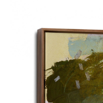 [Color:Walnut], Picture of art in a Walnut frame at an angle
