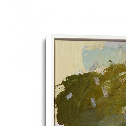 [Color:Opaque White], Picture of art in a White frame at an angle