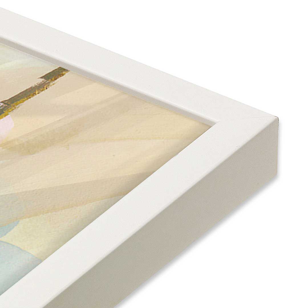 [Color:Opaque White], Picture of art in a Opaque White frame at an angle