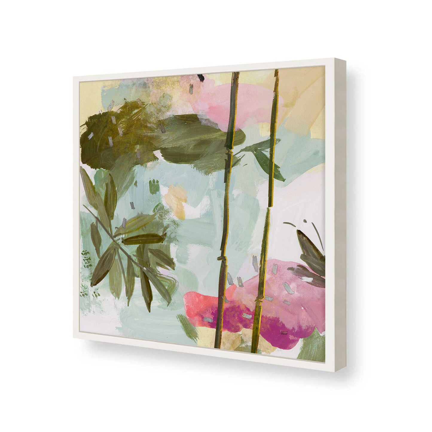 [Color:Opaque White], Picture of art in a Opaque White frame of the corner