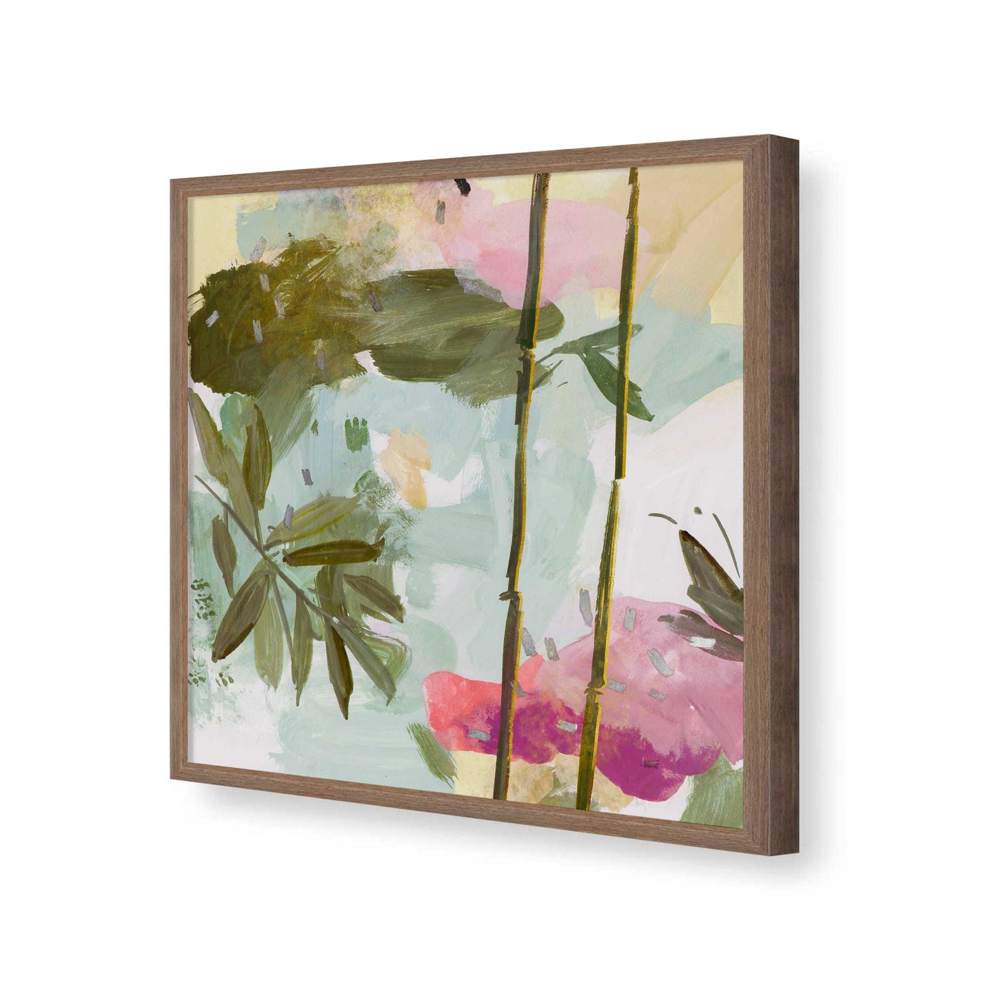[Color:Walnut], Picture of art in a Walnut frame of the corner