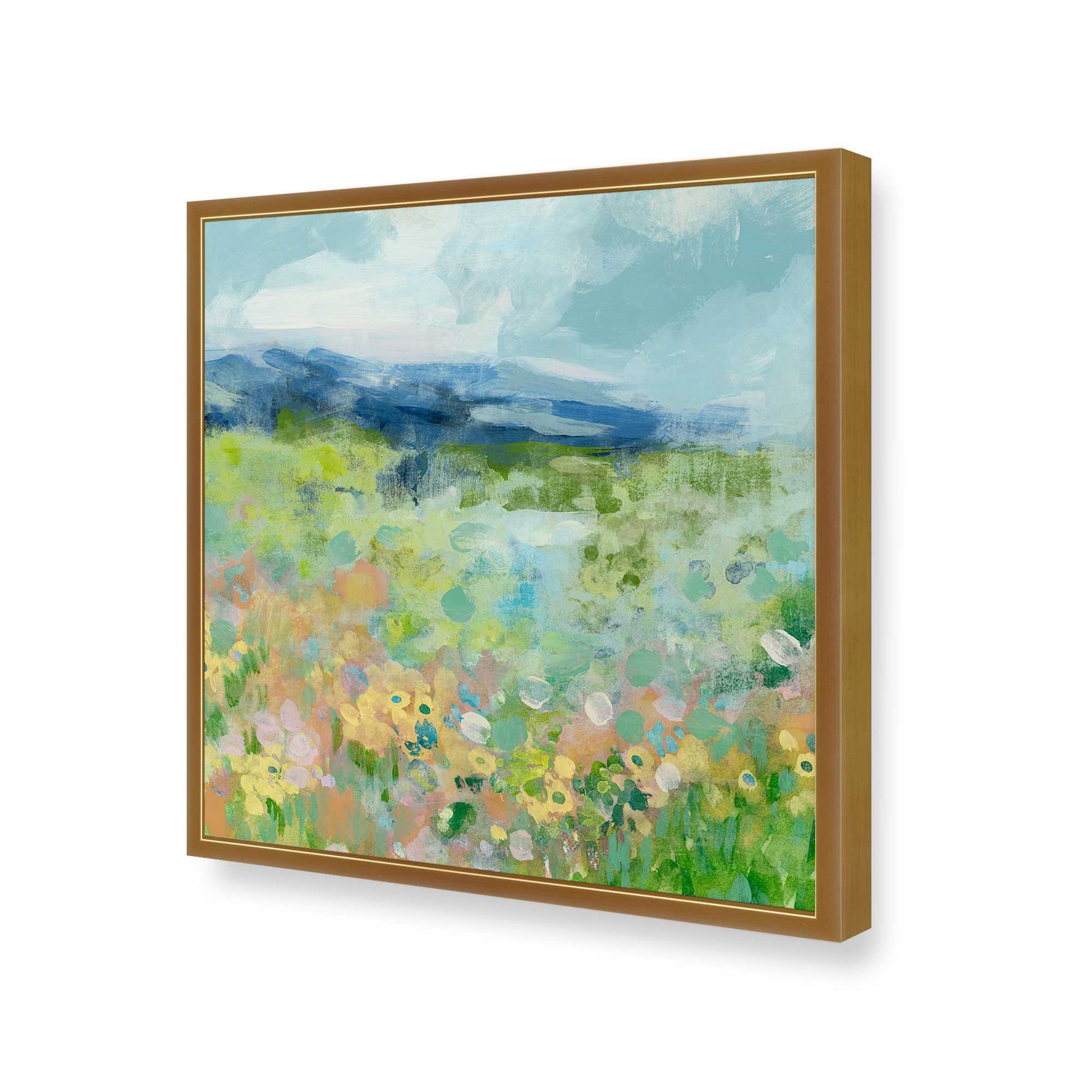 [Color:Polished Gold], Picture of art in a Polished Gold frame of the corner