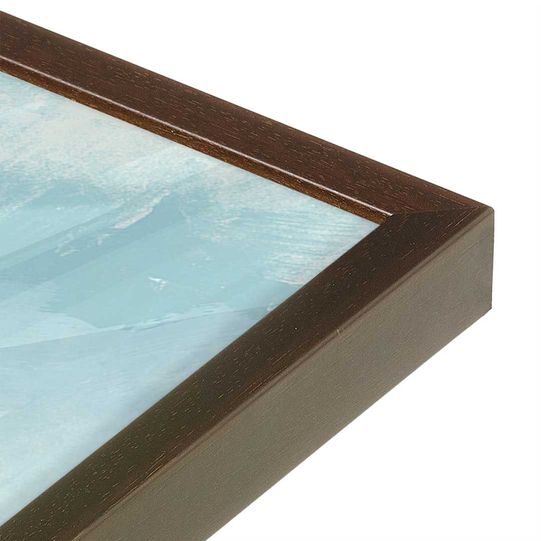 [Color:Espresso], Picture of art in a Espresso frame at an angle