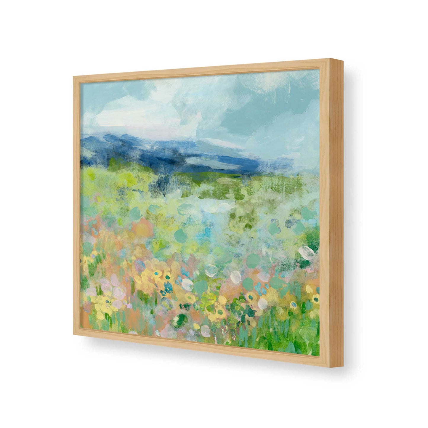 [Color:American Maple], Picture of art in a American Maple frame of the corner