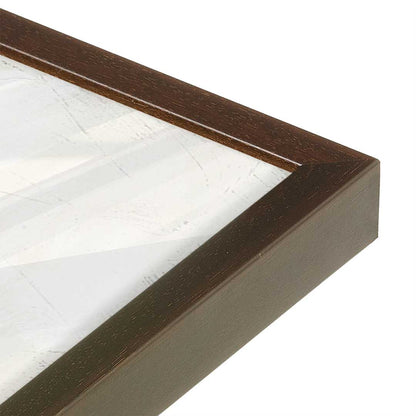 [Color:Espresso], Picture of art in a Espresso frame at an angle