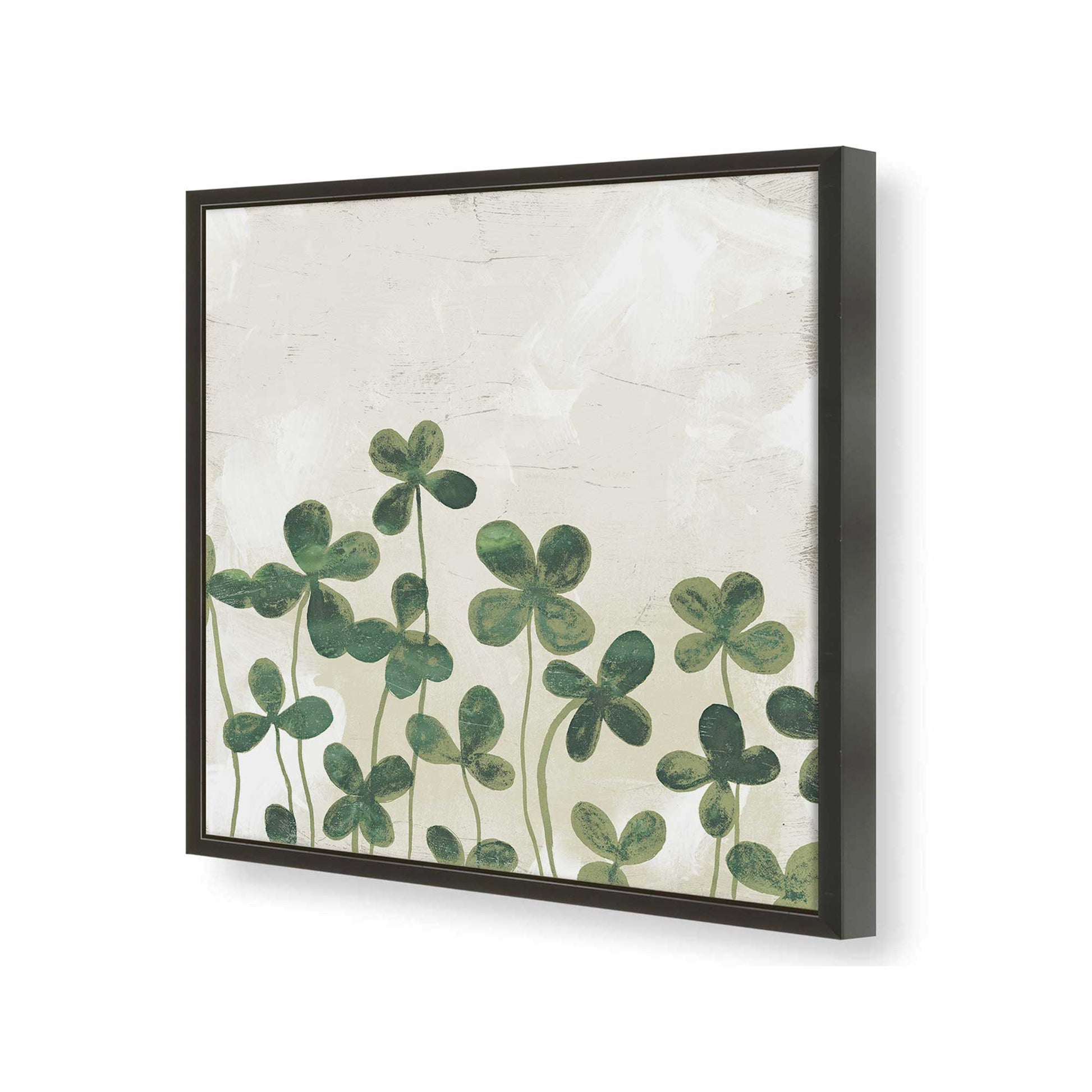 [Color:Satin Black], Picture of art in a Satin Black frame of the corner