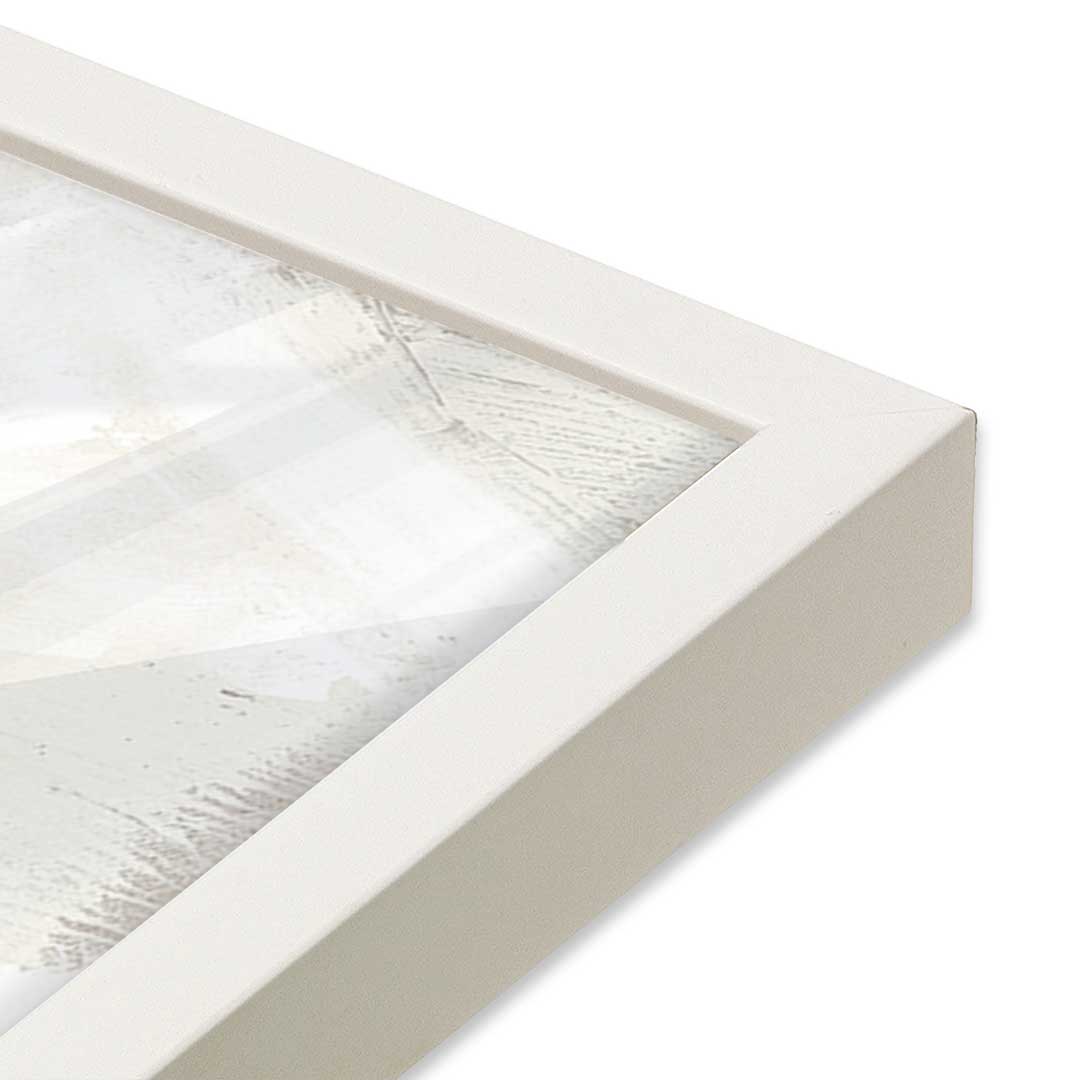 [Color:Opaque White], Picture of art in a Opaque White frame at an angle