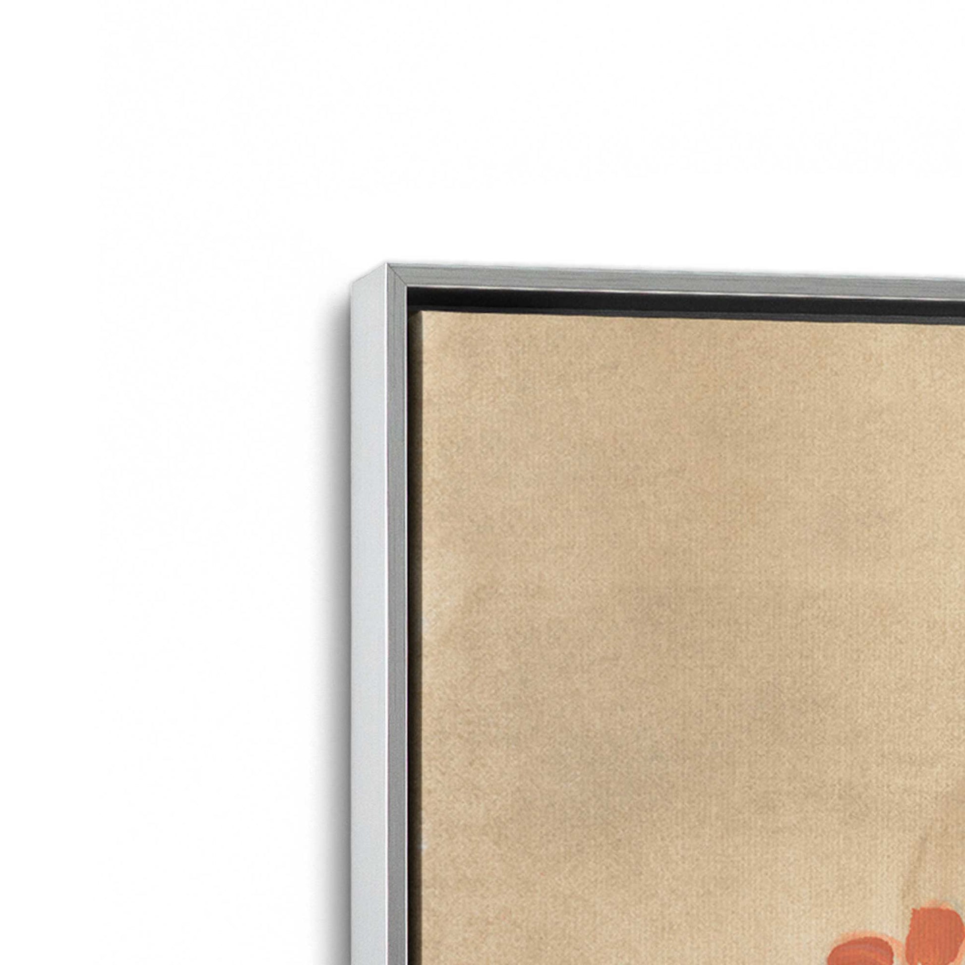[Color:Polished Chrome], Picture of art in a Polished Chrome frame at an angle