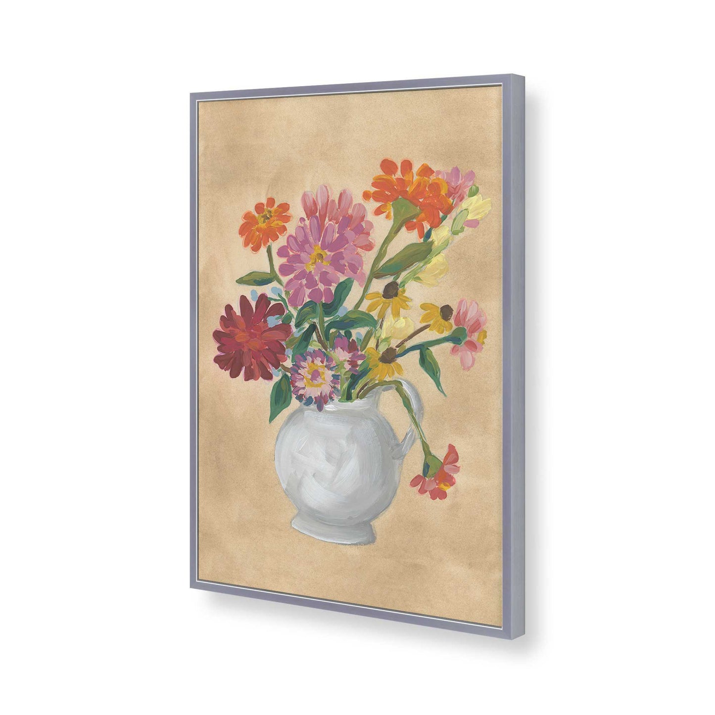 [Color:Polished Chrome], Picture of art in a Polished Chrome frame of the corner