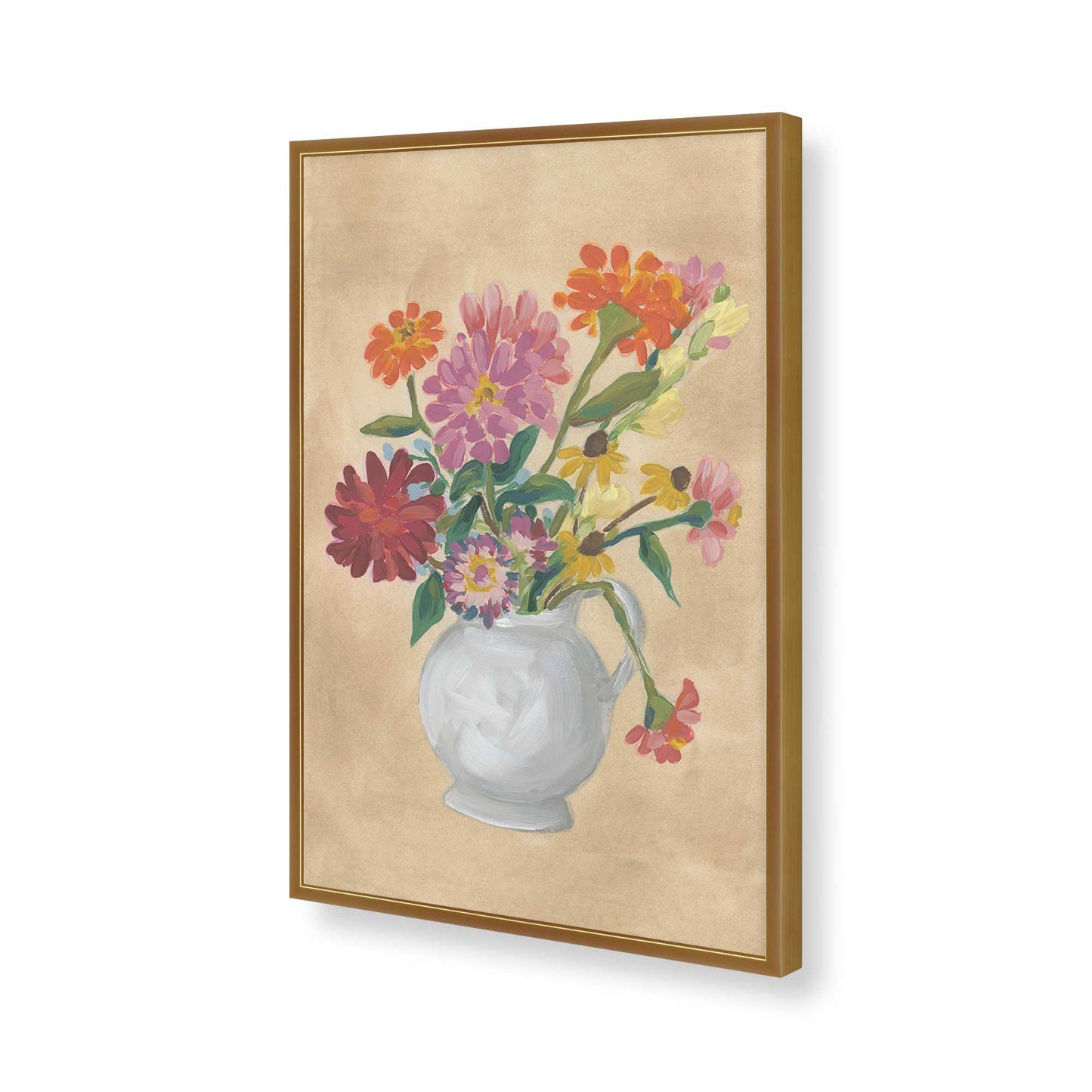 [Color:Polished Gold], Picture of art in a Polished Gold frame of the corner