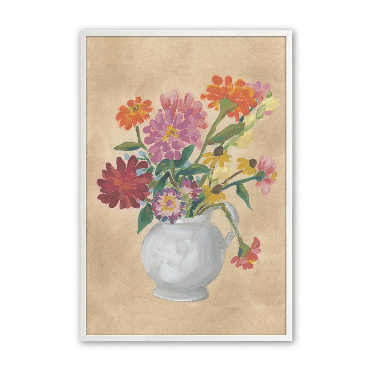 [Color:Opaque White], Picture of art in a Opaque White frame