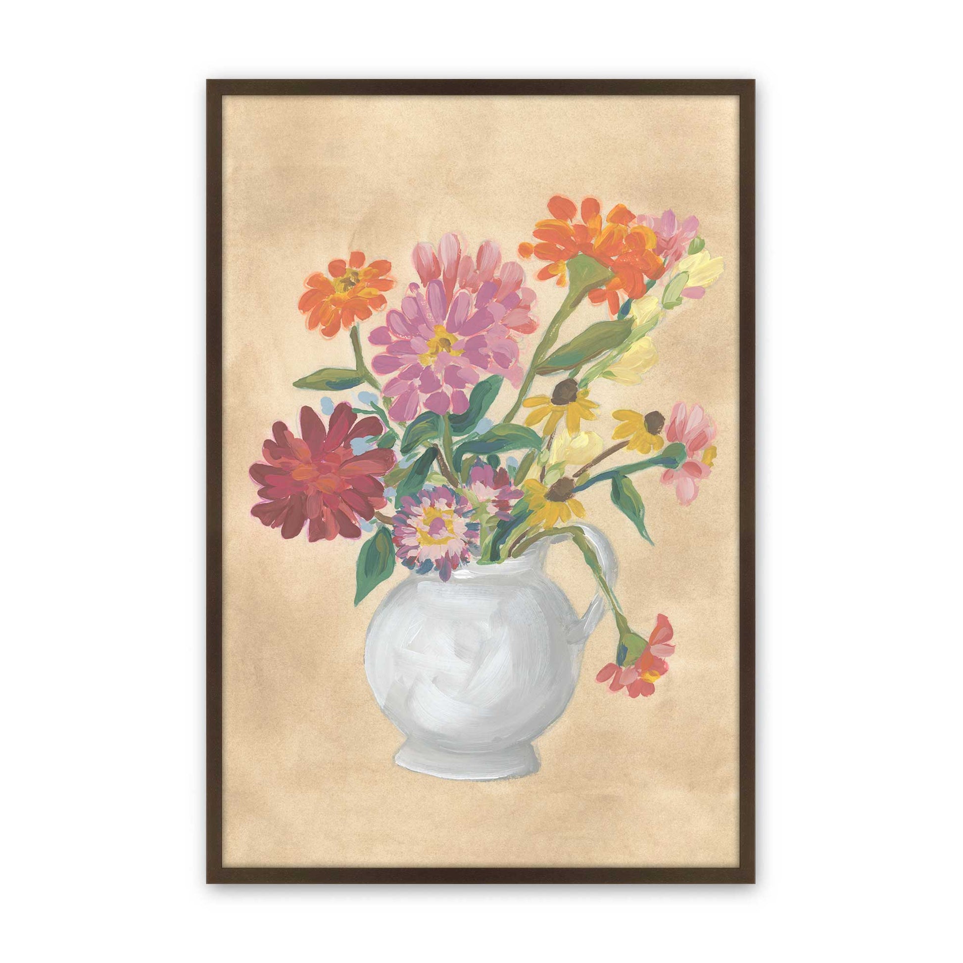 [Color:Brown], Picture of art in a Brown frame