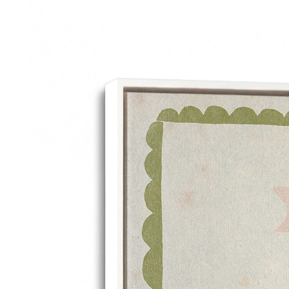 [Color:Opaque White], Picture of art in a White frame at an angle