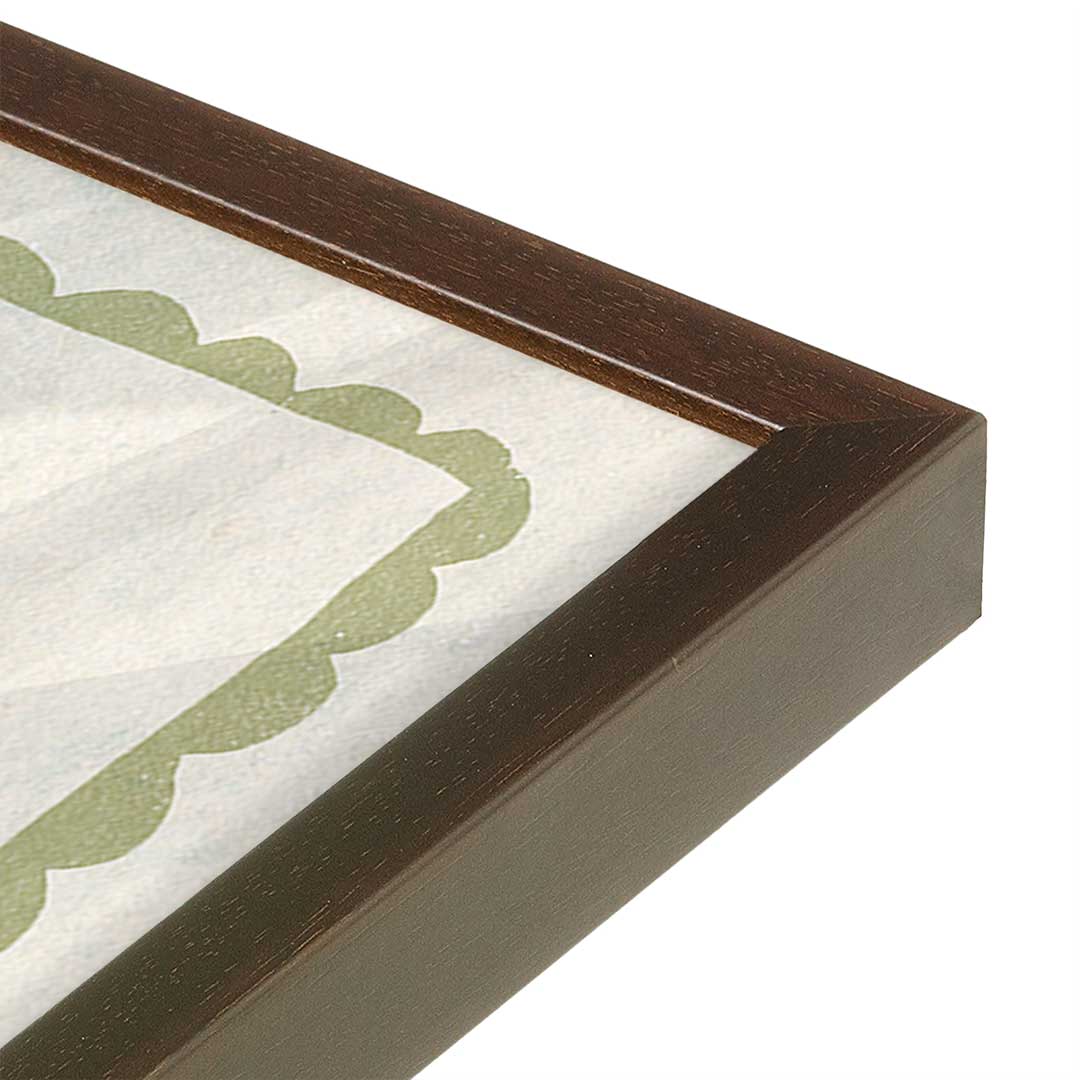 [Color:Belvinder Brown], Picture of art in a Belvinder Brown frame at an angle