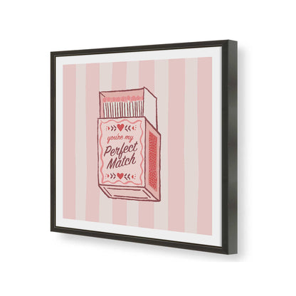 [Color:Satin Black], Picture of art in a Satin Black frame of the corner