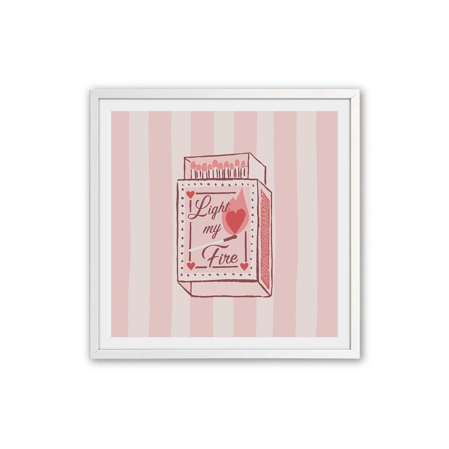 [Color:Opaque White], Picture of art in an Opaque White frame