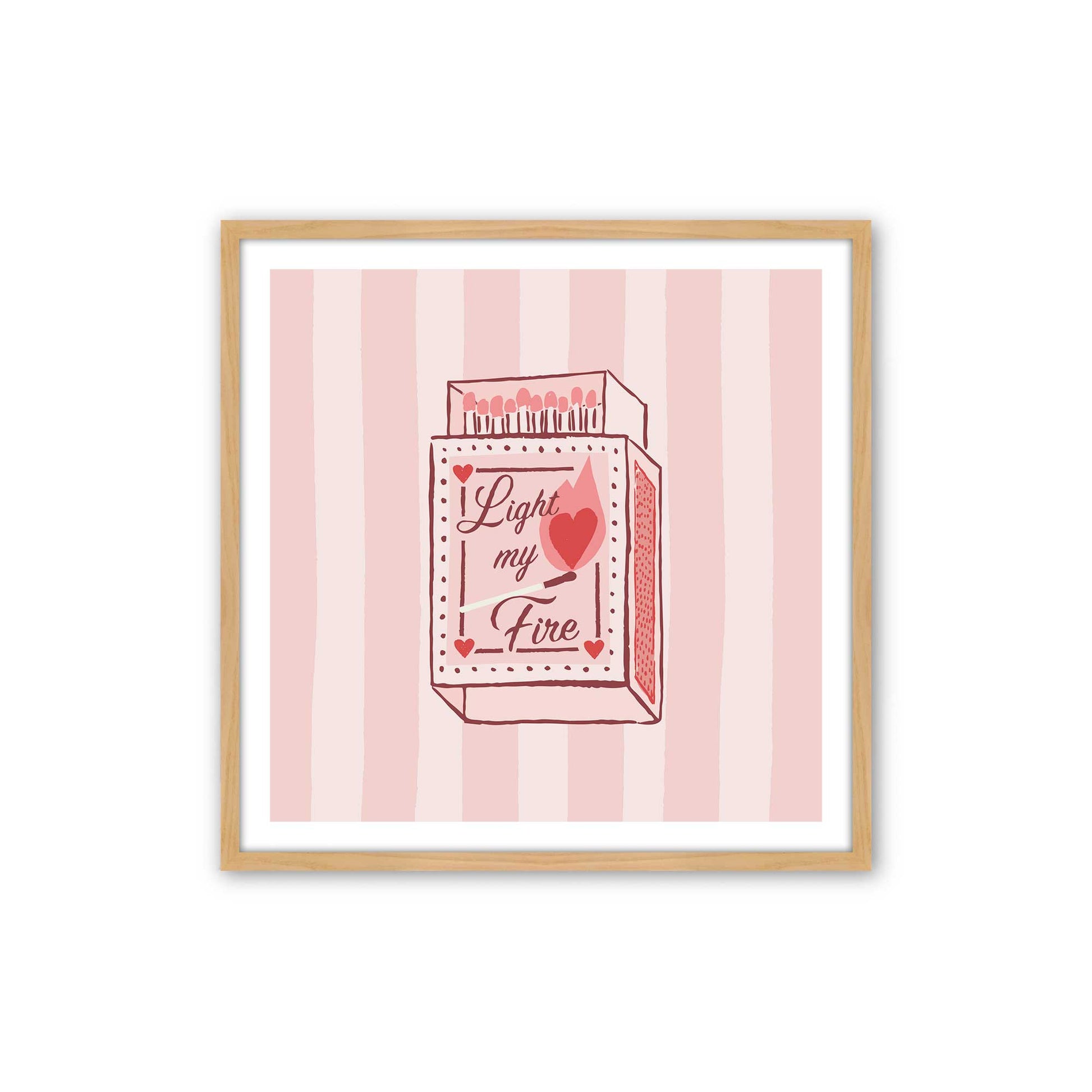 [Color:American Maple], Picture of art in a American Maple frame
