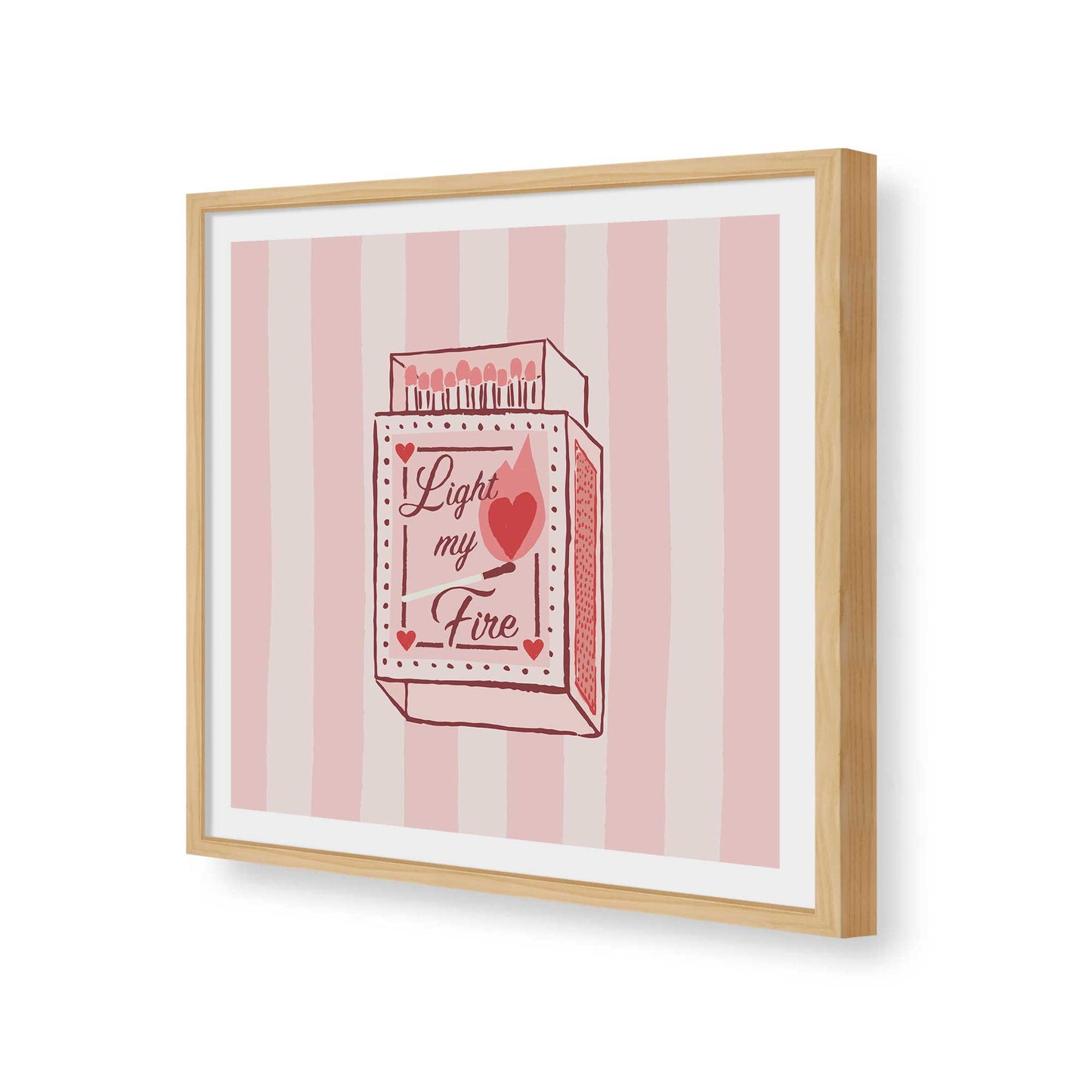 [Color:American Maple], Picture of art in a American Maple frame of the corner