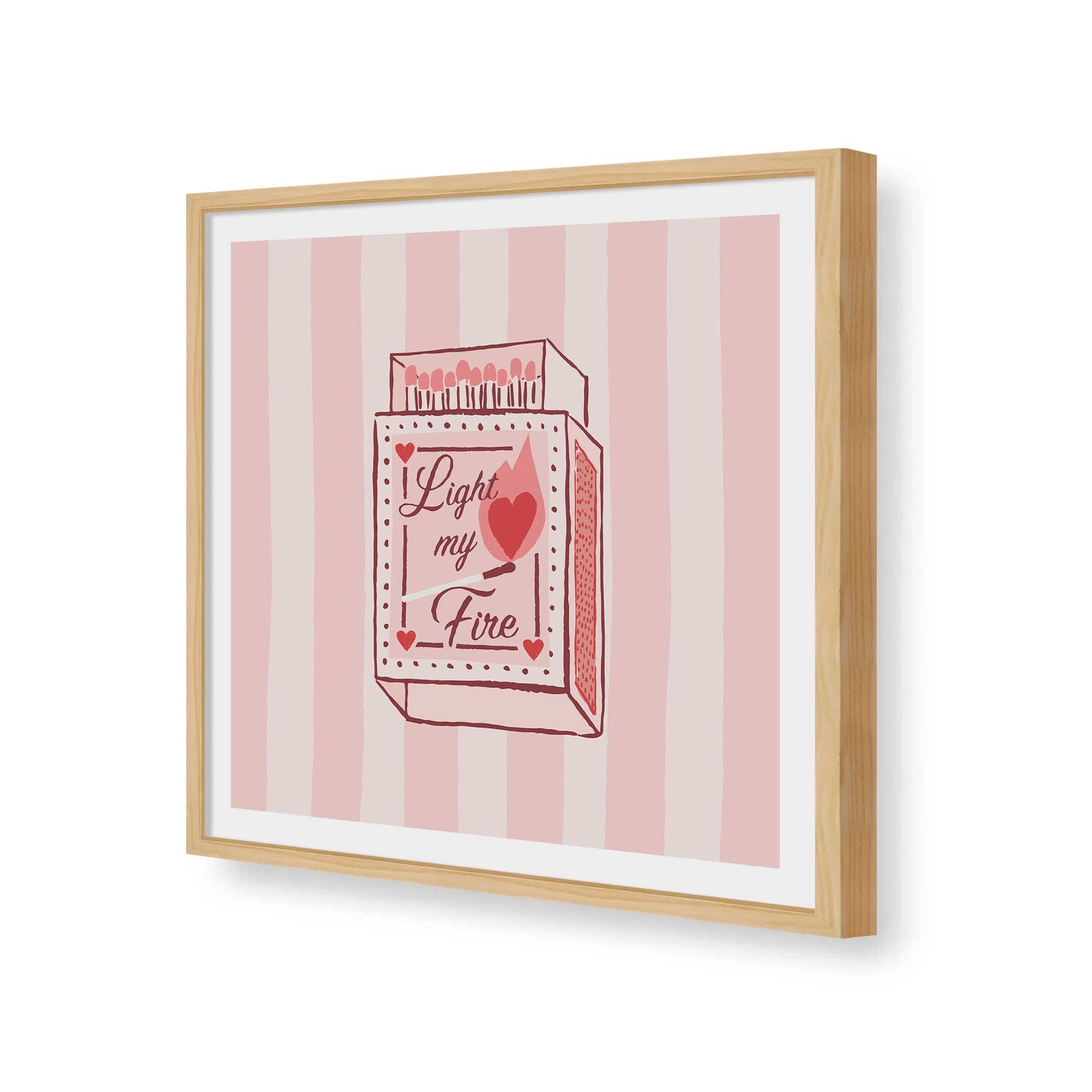 [Color:American Maple], Picture of art in a American Maple frame of the corner