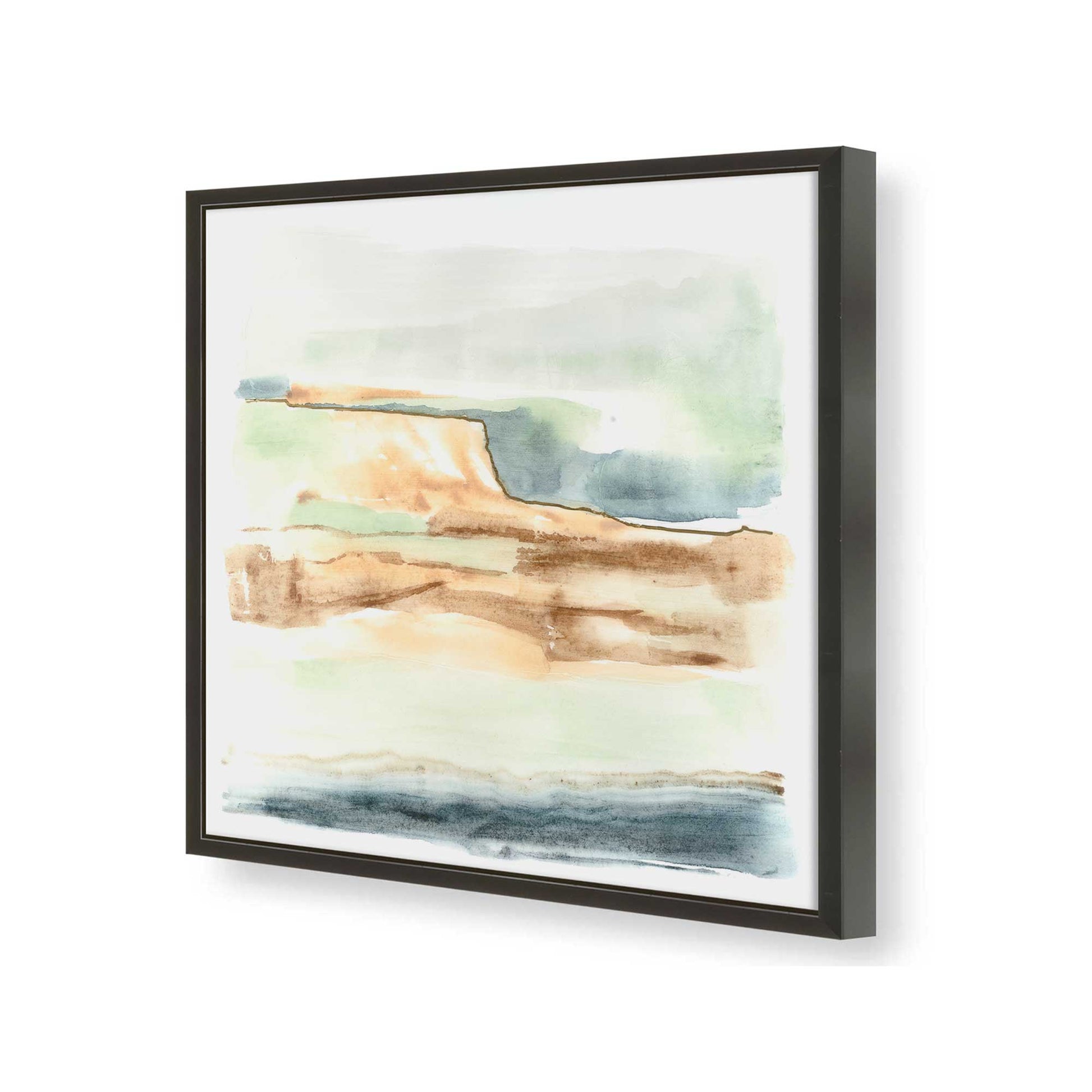 [Color:Satin Black], Picture of art in a Satin Black frame of the corner