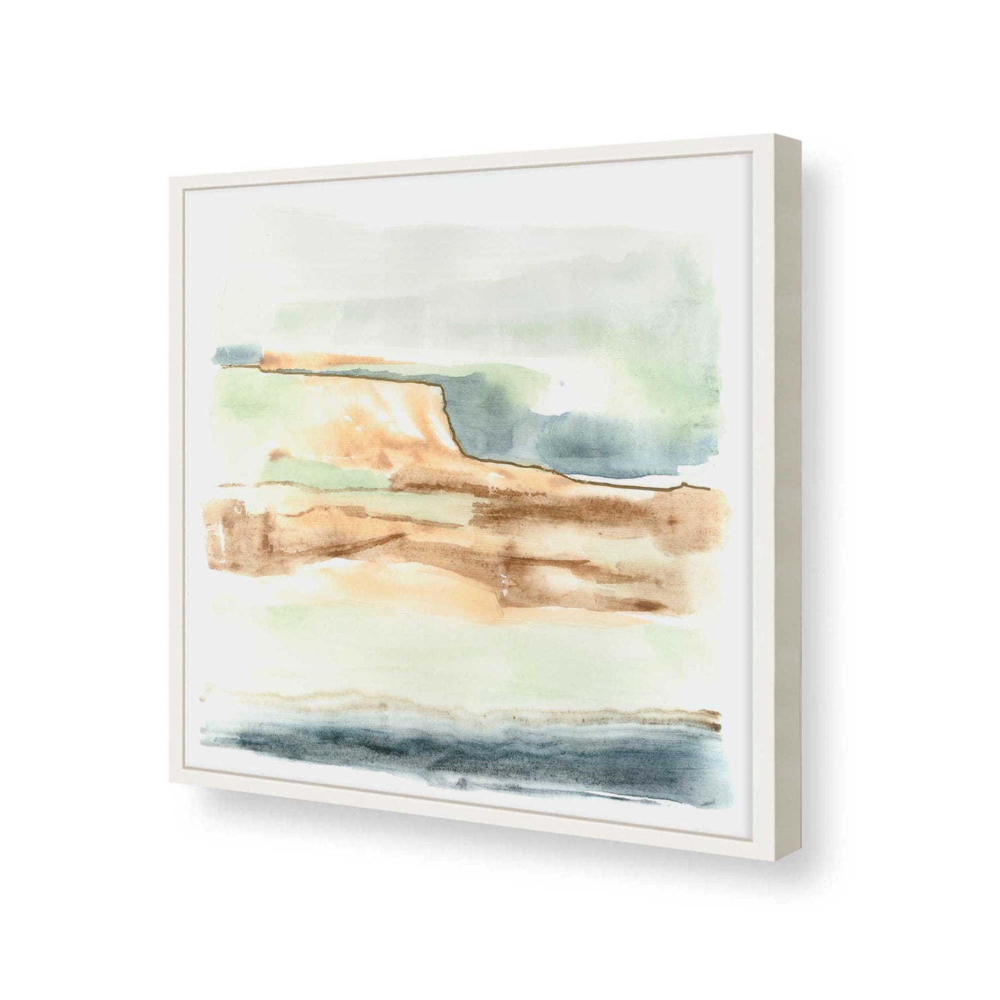 [Color:Opaque White], Picture of art in a Opaque White frame of the corner