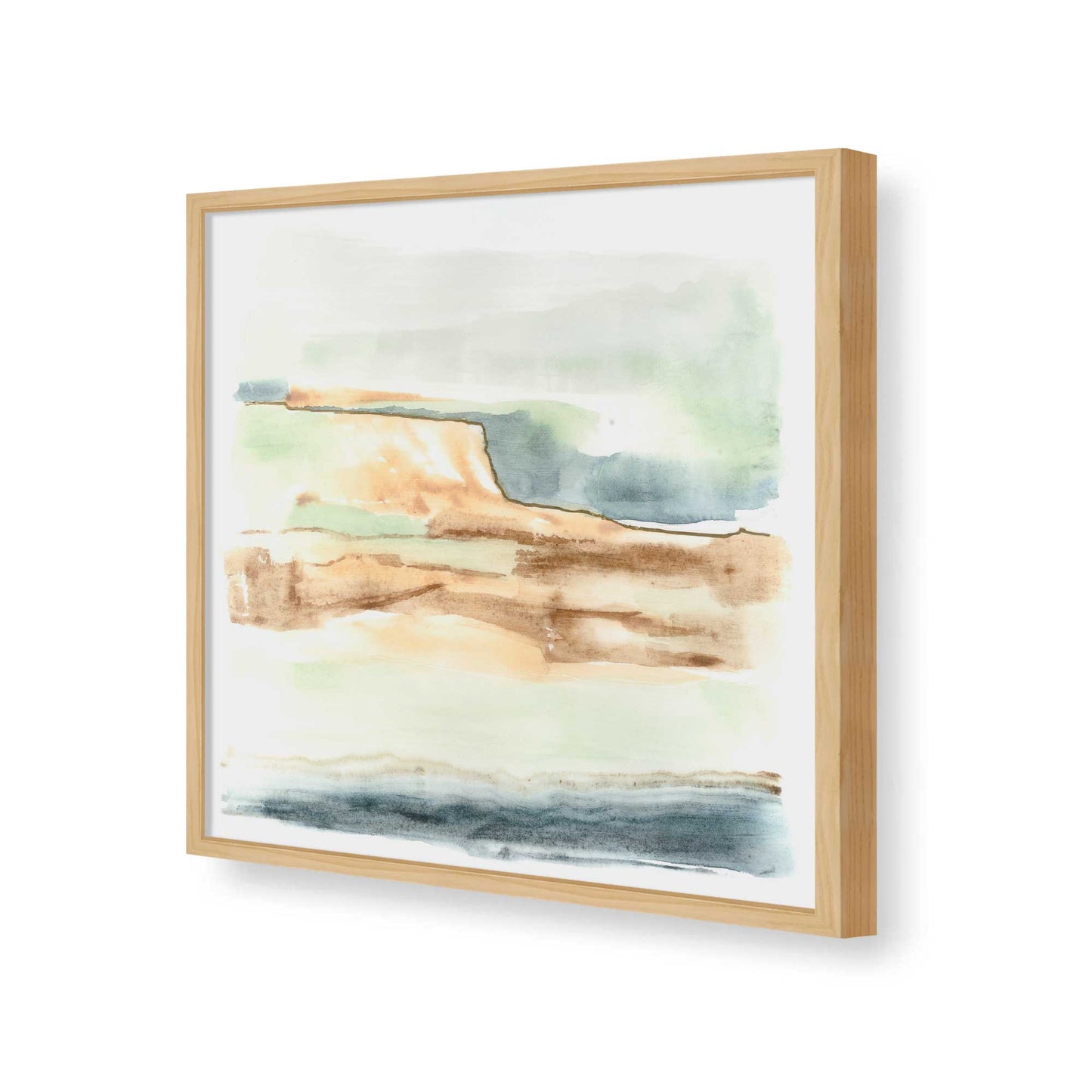 [Color:American Maple], Picture of art in a American Maple frame of the corner