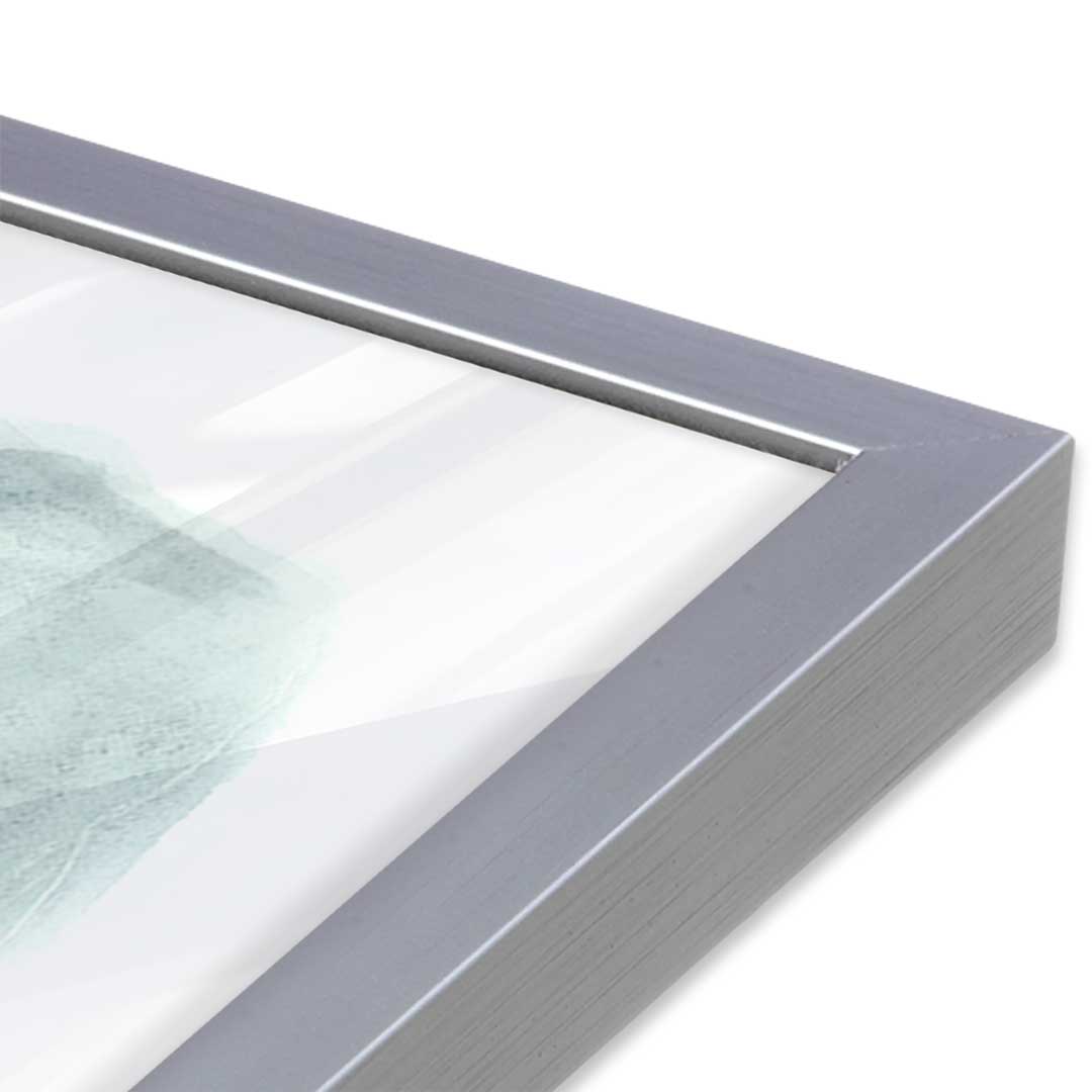 [Color:Polished Chrome], Picture of art in a Polished Chrome frame at an angle