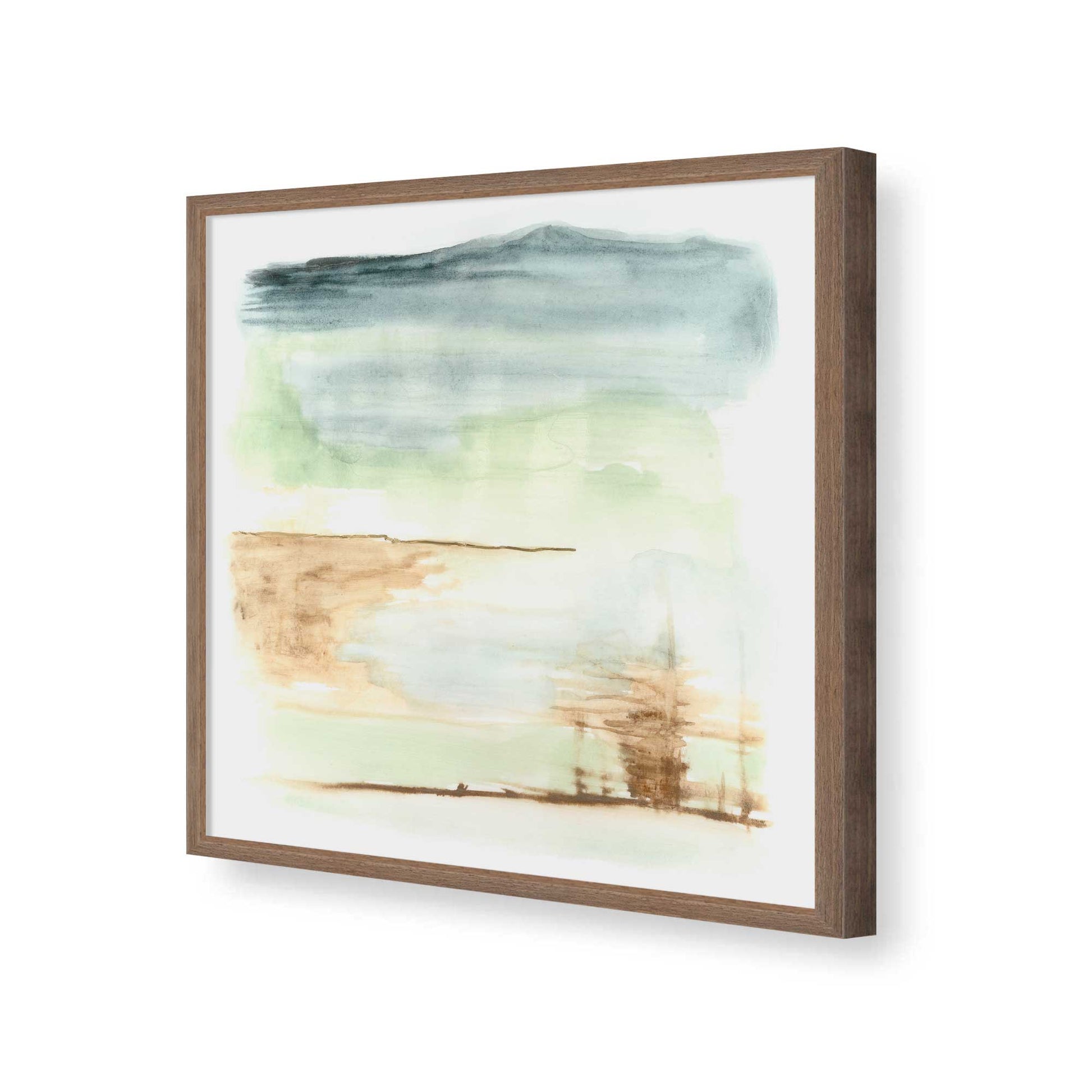 [Color:Walnut], Picture of art in a Walnut frame of the corner